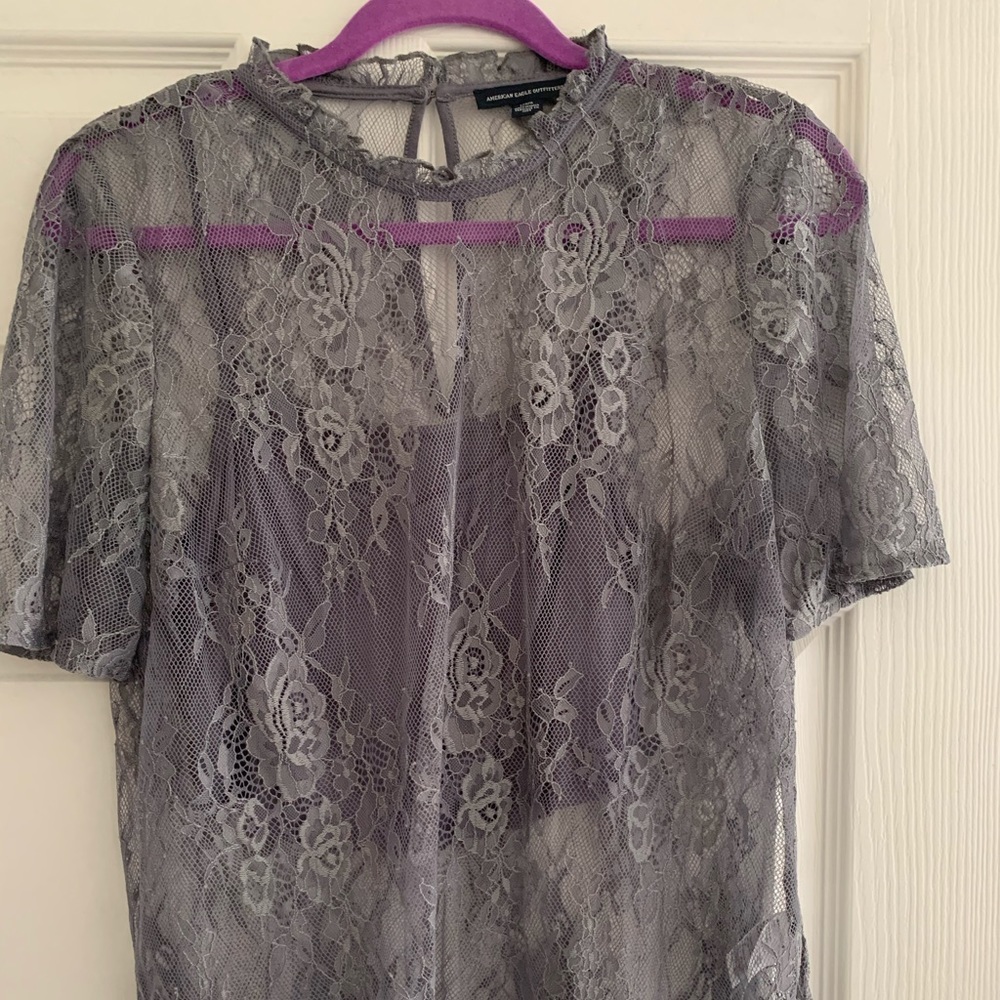 American Eagle Floral Shirt